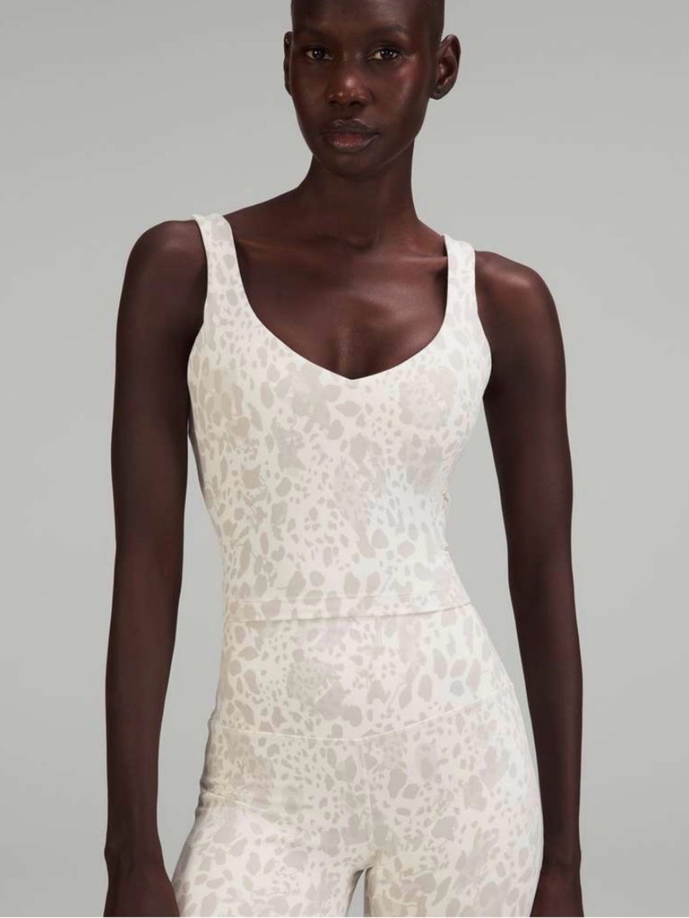 Lululemon align tank white leopard print